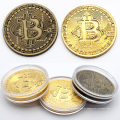 Commerce de gros souvenir commémoratif en métal Bitcoin Euro défi personnalisé or antique pièce